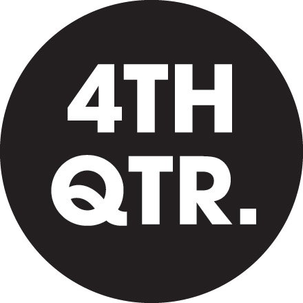 2" Circle - "4TH QTR." (Black) Quarter Labels