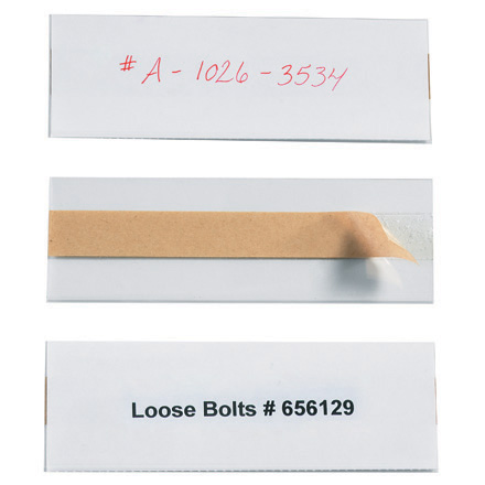 2 x 6" Open-Edge<span class='tm'>™</span> Plastic Label Holders