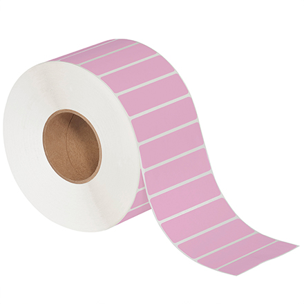 4 x 1" Pink Thermal Transfer Labels