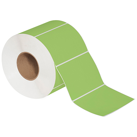 6 x 4" Green Thermal Transfer Labels